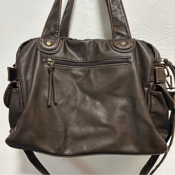VINTAGE Elegant Brown Leather Tote Bag - Picture 8 of 8